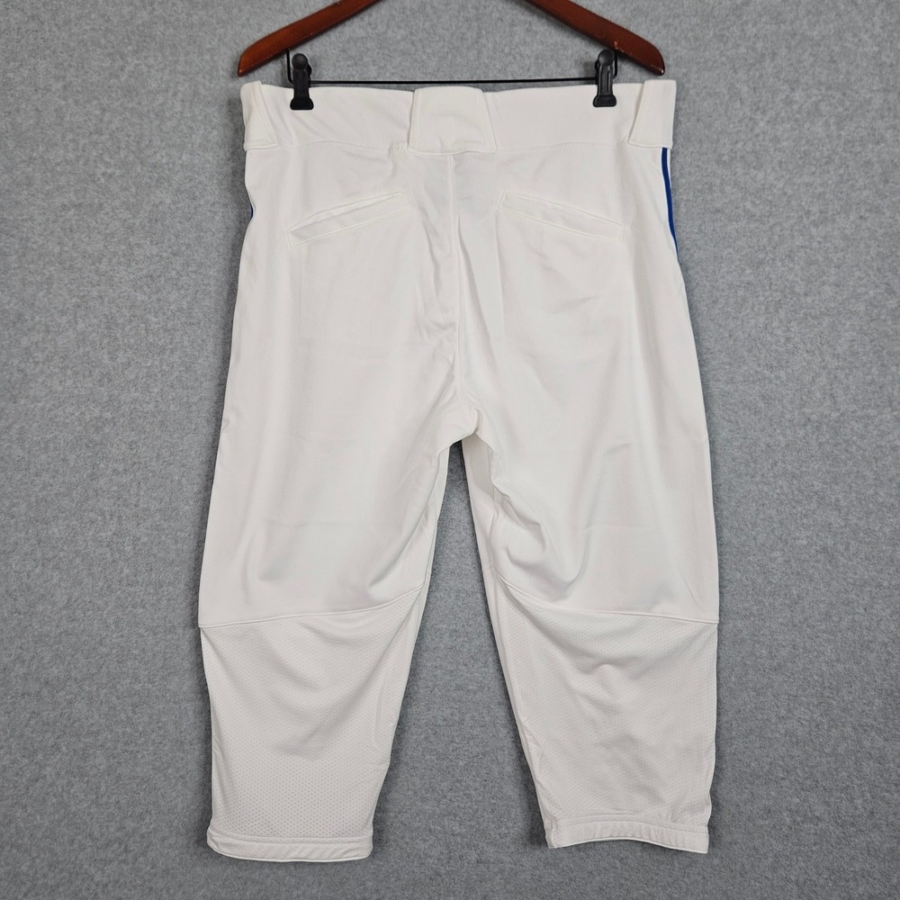 Nike Vapor Select High Baseball Pants White Blue Stripe Mens‎ Size L BQ9021-108 - Picture 4 of 7